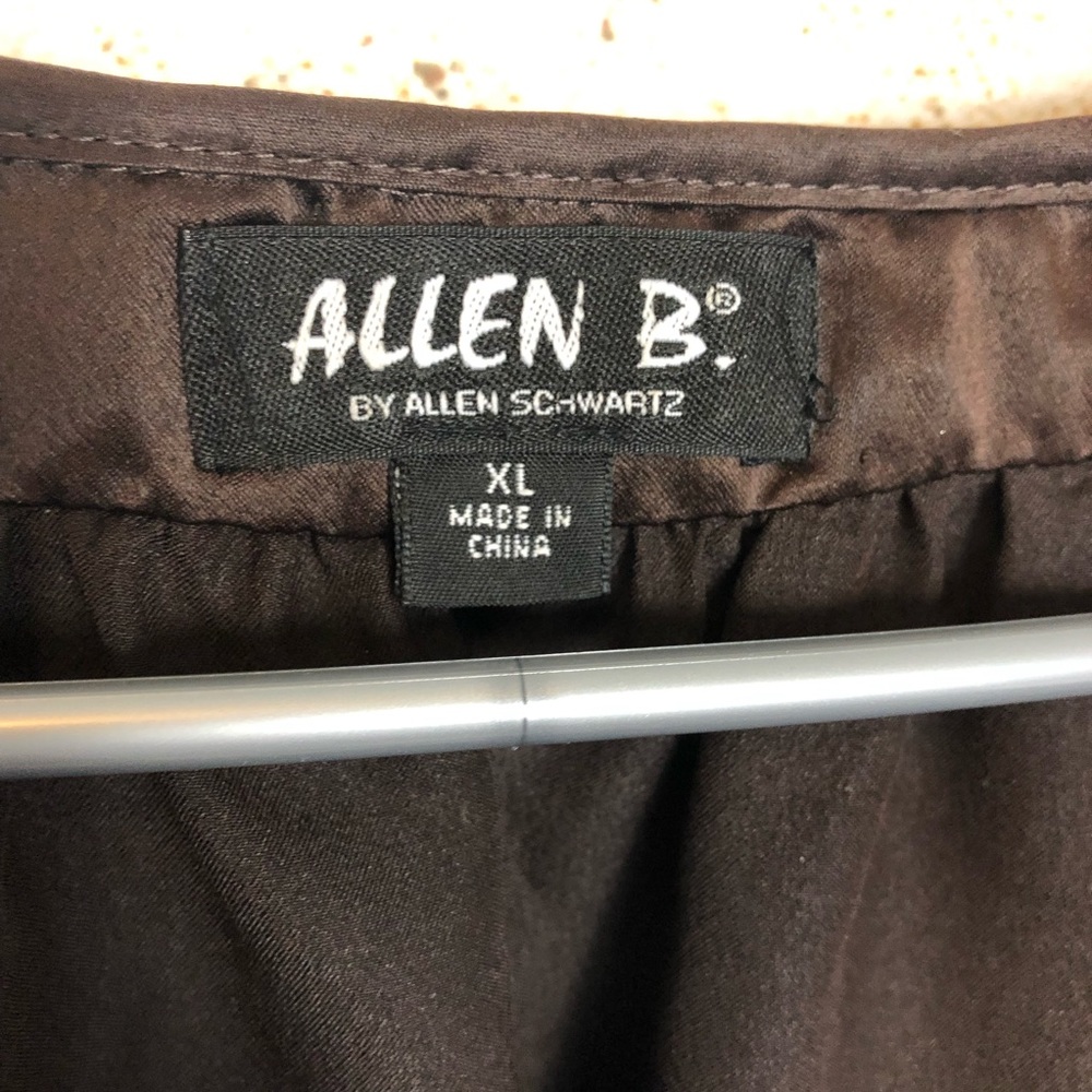 Allen B. Ruffle Brown Blouse - Picture 3 of 5